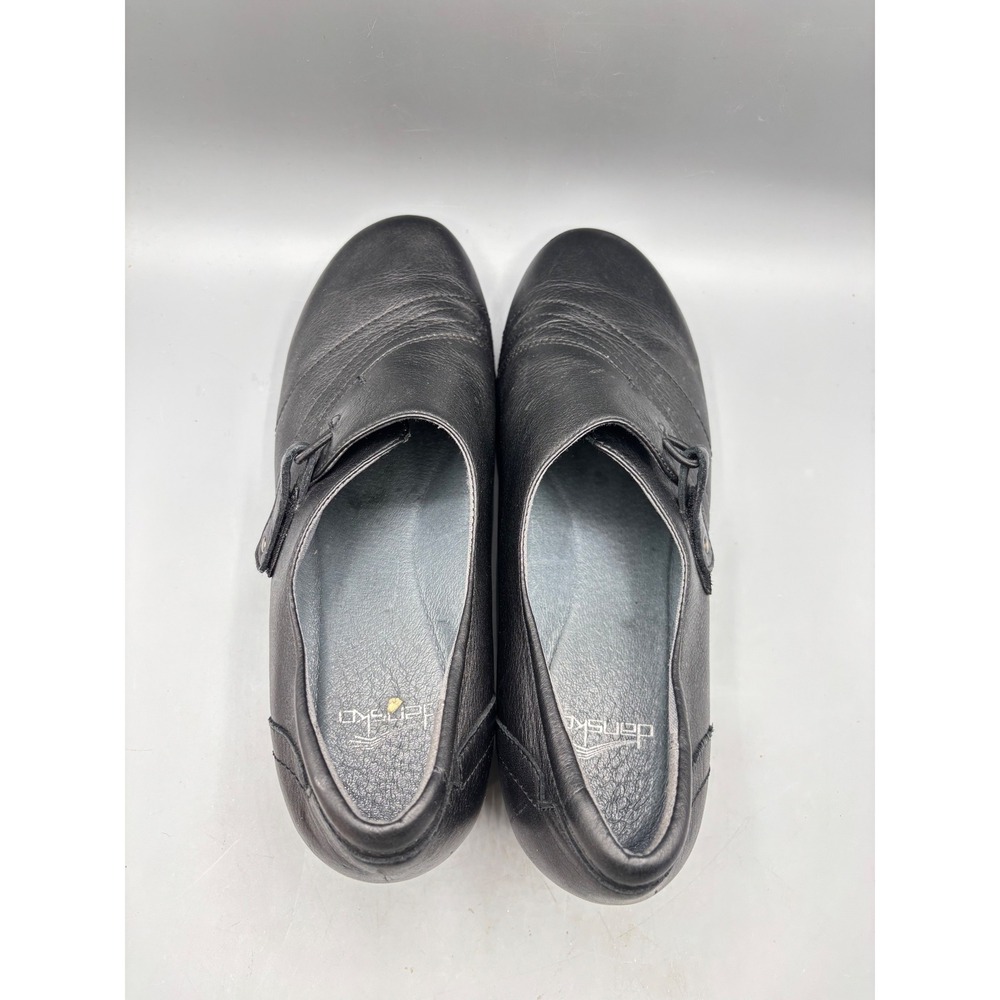 Dansko Womens Shoes 41‎ Franny Loafer Black Leather  Comfort Shoes - Picture 4 of 8